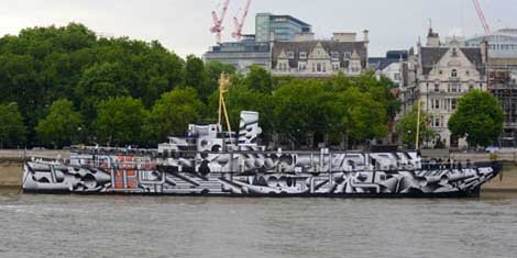 Dazzle Ship PressOn HMS President WWI