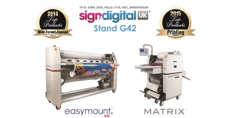 Vivid will showcase their 2 award-winning laminators at SDUK 2016