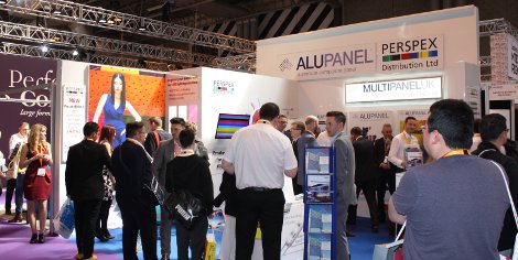 The Perspex Distribution stand was busy throughout Sign & Digital UK 2016