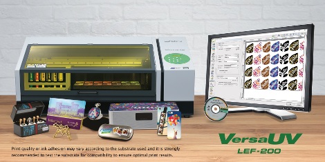 Roland DG has announced the VersaUV LEF-200 flatbed printer