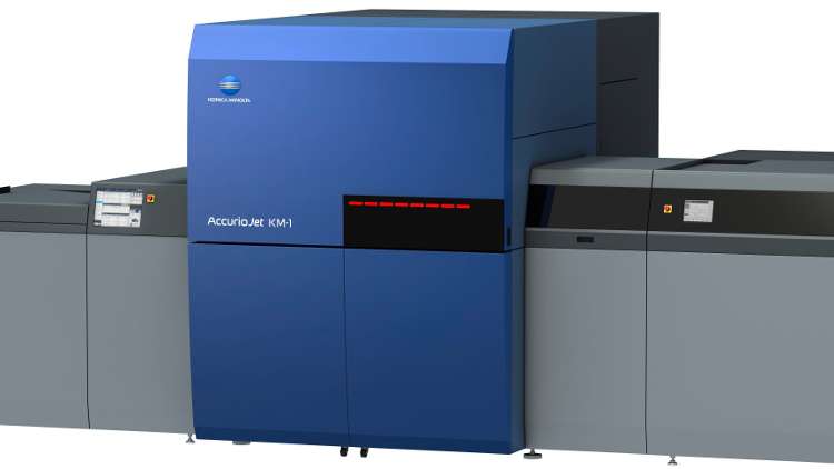 Other major plans for the Konica Minolta AccurioJet KM-1 include a fully automated inline finishing solution in partnership with Rollem International.