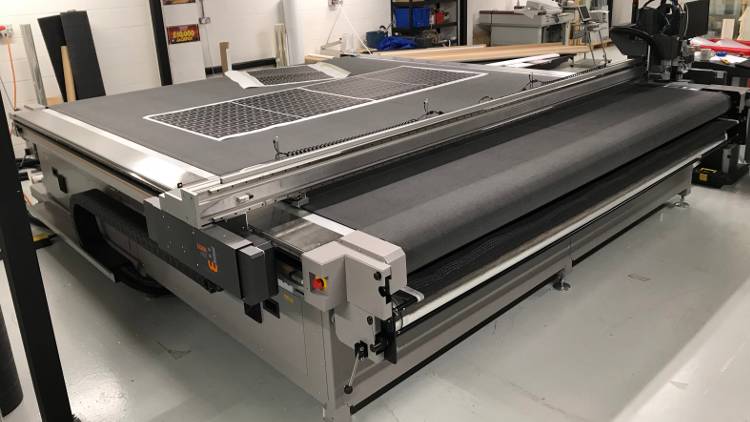 Blackman an White VersaTech wide bed laser cutter/router.