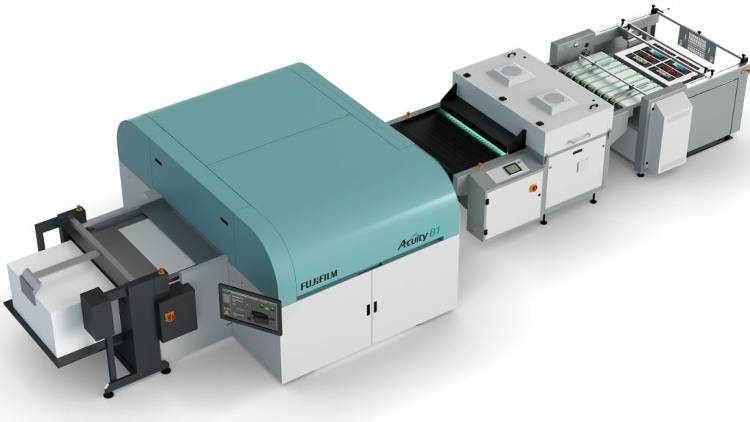 Fujifilm’s Acuity B1, a versatile, high-quality modular printer for short-run graphic display work, will take pride of place on the Fujifilm stand this year.