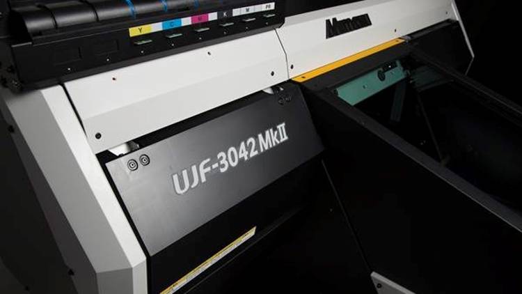 Mimaki's stand at FESPA will feature technology including the UJF-3042MkII LED UV printer.