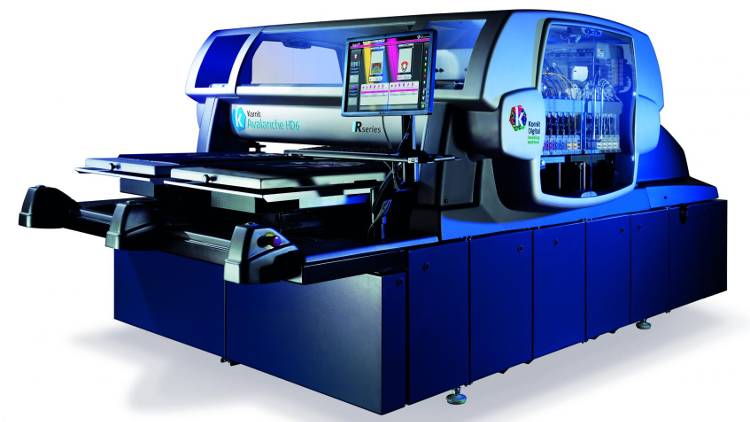 Avalanche HD6 redefines competitiveness of digital vs. screen printing by drastically reduced cost per print and high-definition image quality.