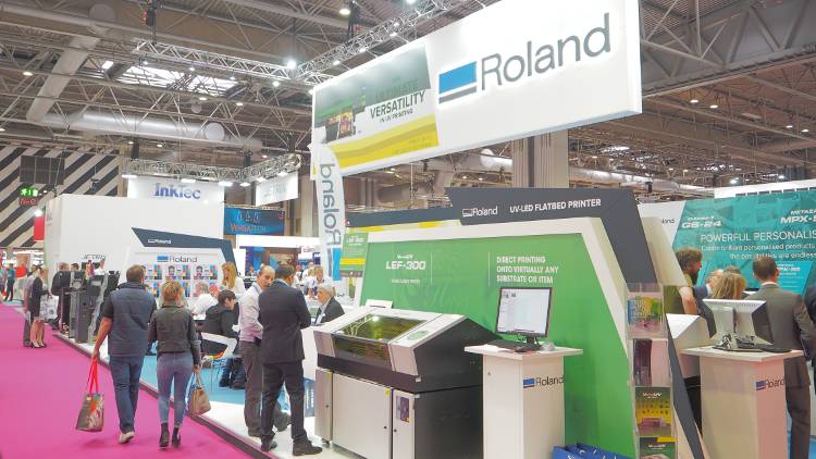 Roland’s Sales Development Manager James Johnson was delighted with delegates' reaction at Sign and Digital UK.