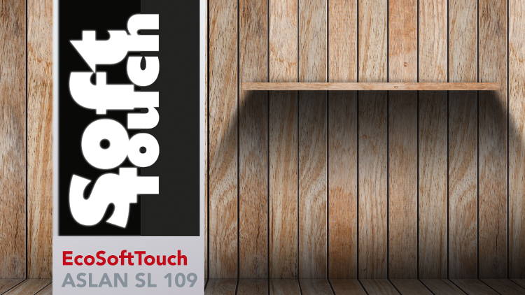 EcoSoftTouch ASLAN SL 109 the environmentally-friendly soft touch film gives prints an increased colour brilliance.