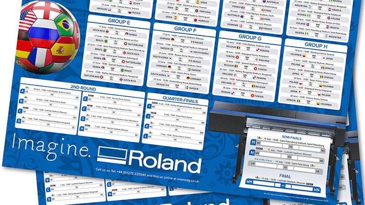 Things will kick off in the Creative Centre from 10am, where visitors will be able to see Roland’s league-topping print solutions in action.