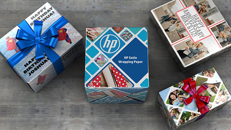 Print Service Providers can now create custom gift wrap with their HP PageWide XL, HP Latex or HP DesignJet Z series printers.