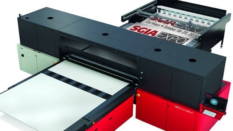 Agfa Graphics Jeti Tauro H3300 UV-LED Inkjet Printing System Makes North America Debut at SGIA 2018.