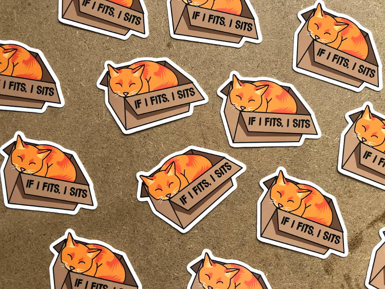 Roland DG If it fits I sits stickers