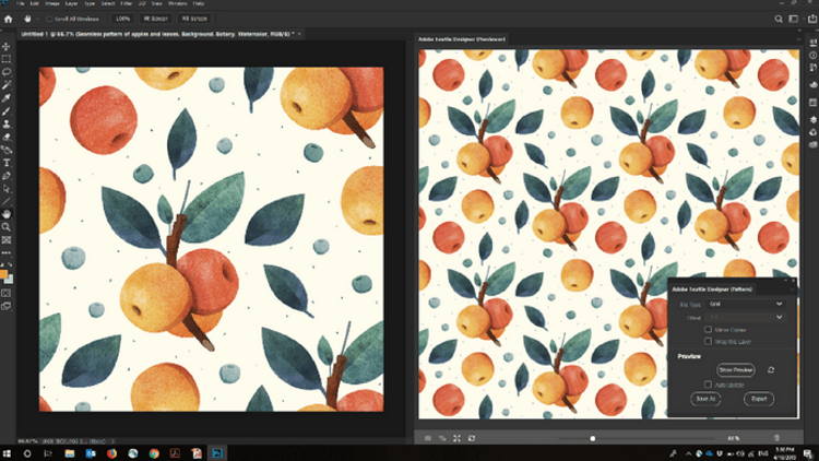 Adobe Photoshop is an indispensable tool for fashion and décor artists to translate their vision into an eye-catching design, and a printable pattern.