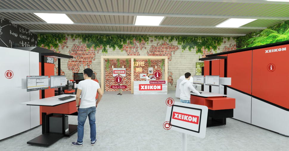 Xeikon launches Virtual Innovation Center for wall decoration.