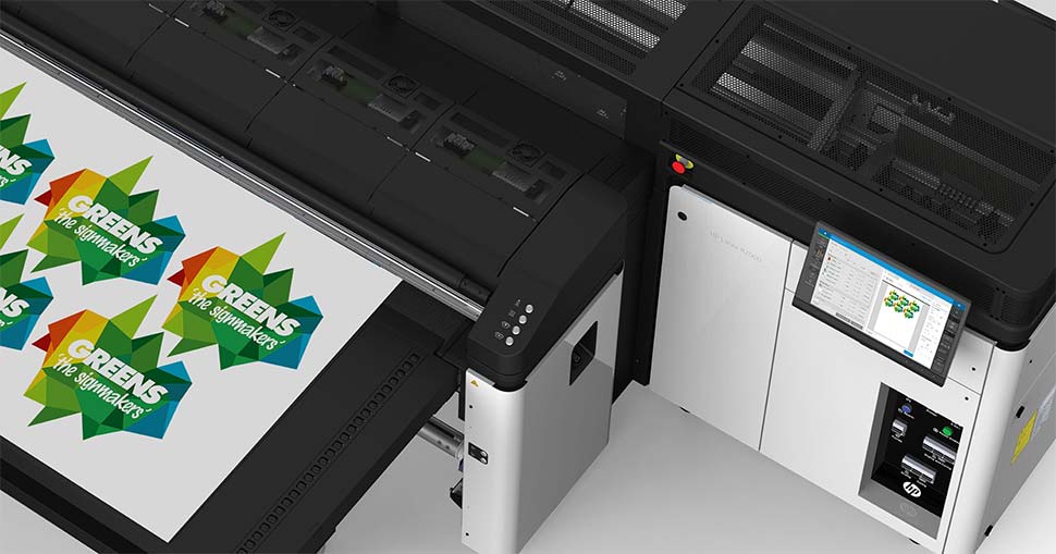 Greens the Signmakers investment in an HP Latex R2000 printer has helped the business enhanced its environmental credentials.Greens the Signmakers investment in an HP Latex R2000 printer has helped the business enhanced its environmental credentials.