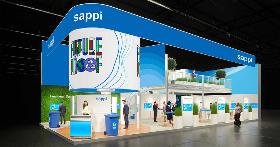 Sappi at the interpack 2023 show in Düsseldorf.