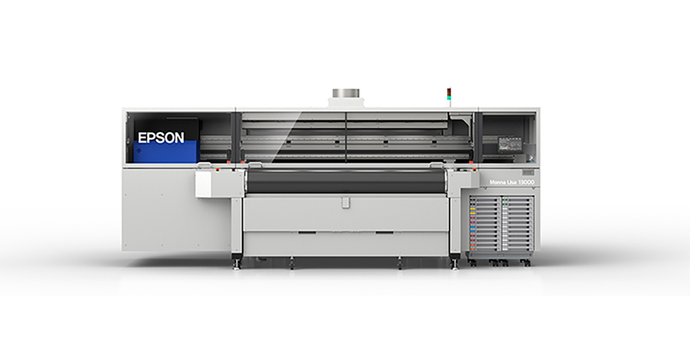 Epson displays latest direct-to-fabric single-step pigment ink textile printer.