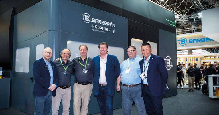 Fujifilm and Barberan announce first sale of new HS Series single-pass inkjet.