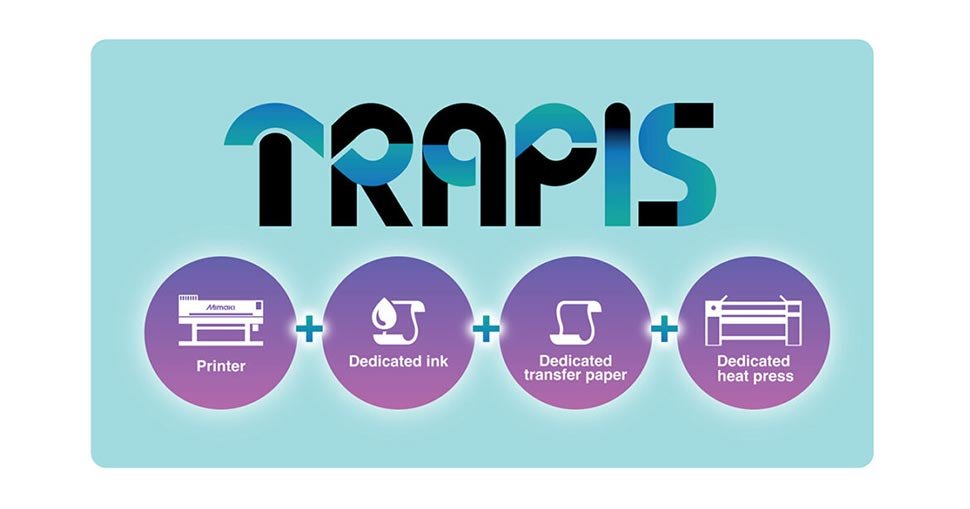 Mimaki's textile pigment transfer printing solution “TRAPIS” ushers in a sustainable future.